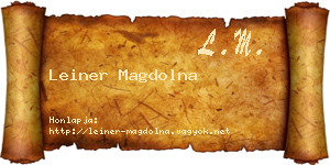 Leiner Magdolna névjegykártya