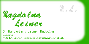 magdolna leiner business card